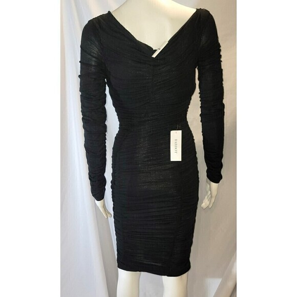 NWT Bardot Rauched Black Boudoir Bodycon Dress - Size S - Picture 4 of 8